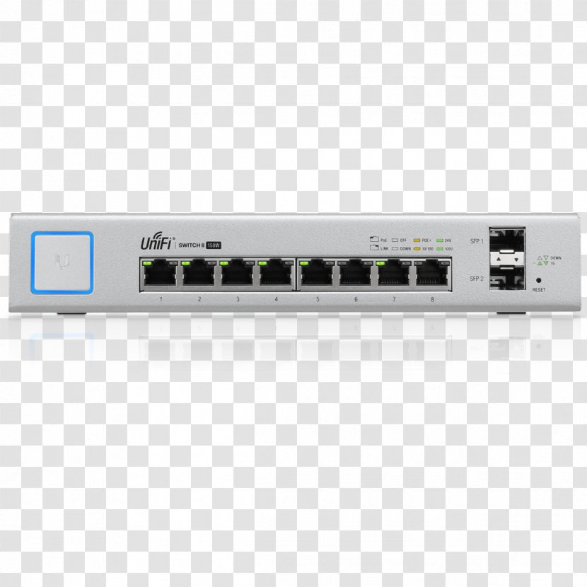 Network Switch Ubiquiti Networks UniFi Power Over Ethernet Gigabit - Stereo Amplifier Transparent PNG
