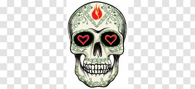 Calavera Flower Skull Day Of The Dead Transparent PNG