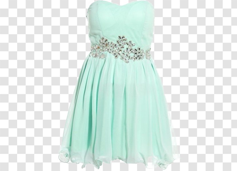 Cocktail Dress Gown Formal Wear Prom - Turquoise Transparent PNG