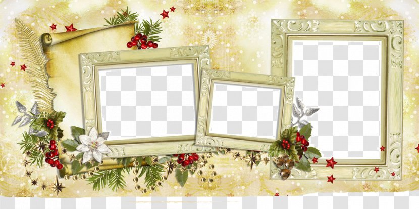 Picture Frame Christmas Clip Art - Rectangle - Border Transparent PNG