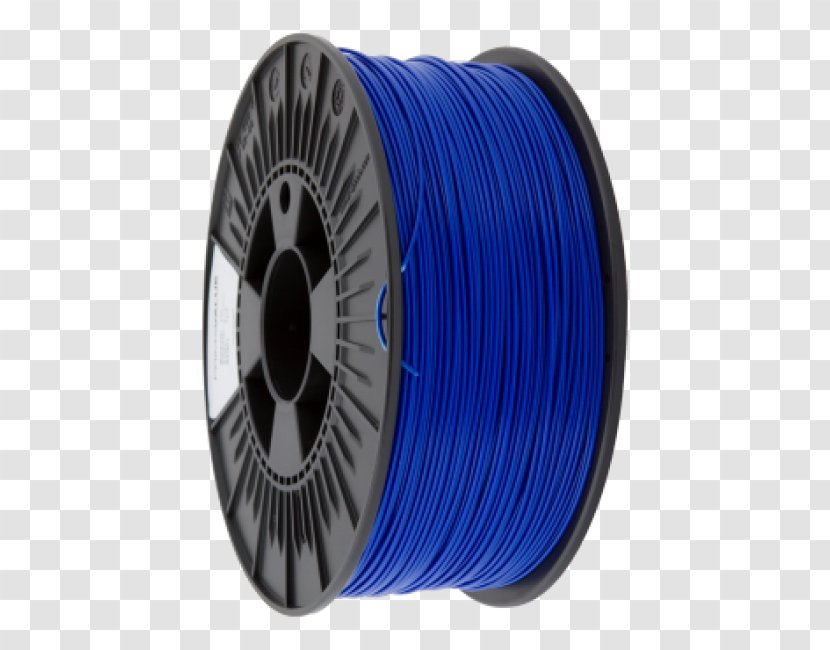 Polylactic Acid 3D Printing Filament Material - Printer - Electric Blue Transparent PNG