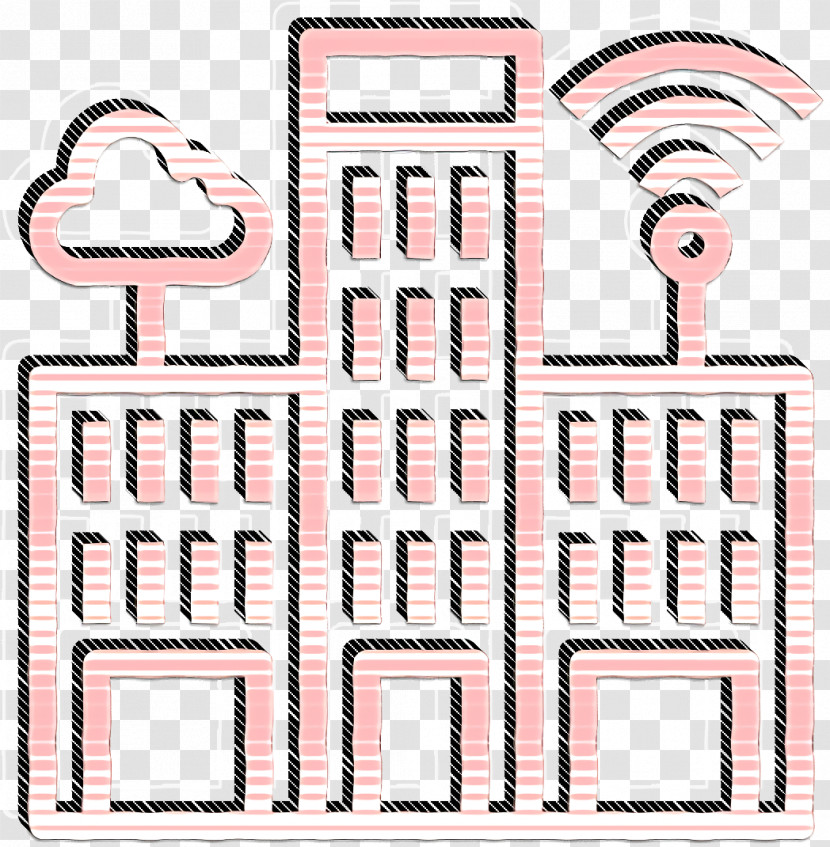 Town Icon Buildings Icon Digital Economy Icon Transparent PNG
