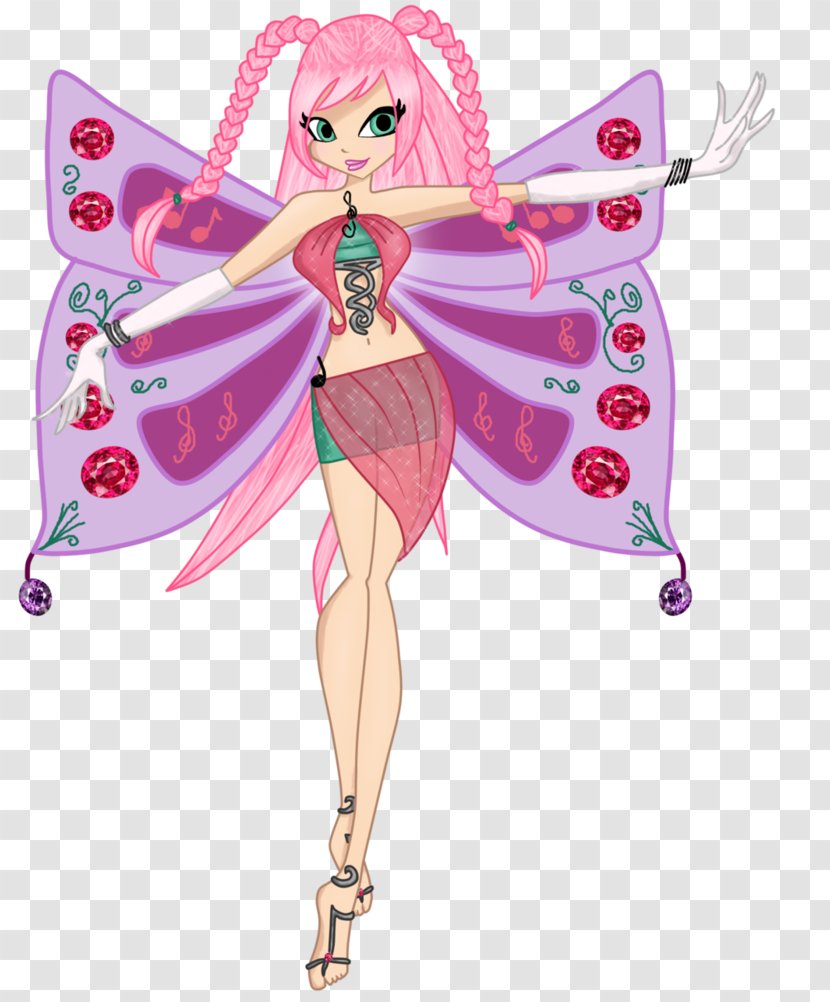 Fairy Costume Design Magenta Barbie Transparent PNG