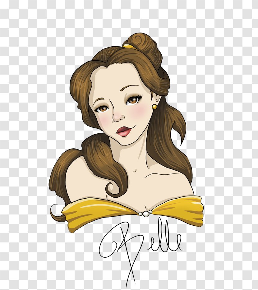 Belle Beauty And The Beast Walt Disney Company Princess - Silhouette - Kida Transparent PNG