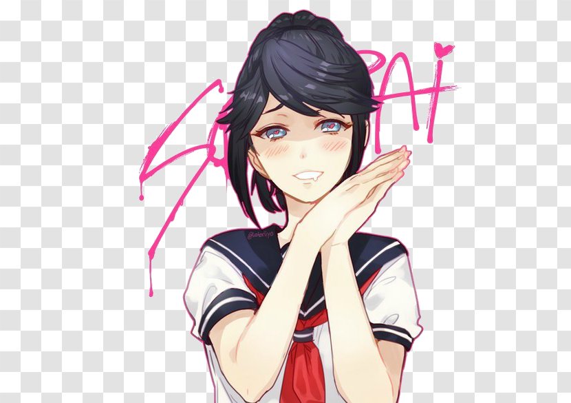 Yandere Simulator Senpai And Kōhai Drawing - Flower - Chanda Transparent PNG