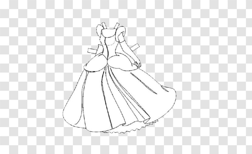 Skirt Shoe Princess Clothing - Wing - Sketch Dress Transparent PNG