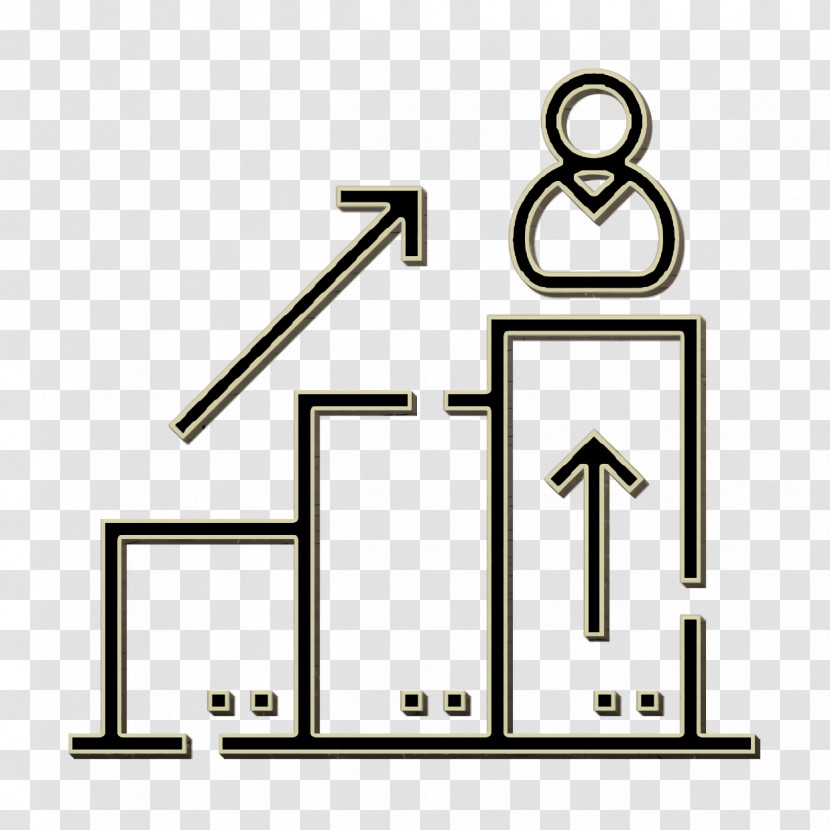 Goal Icon Job Promotion Icon Growth Icon Transparent PNG