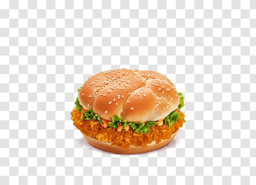 Salmon Burger Cheeseburger Veggie Slider Hamburger - Zinger Transparent PNG