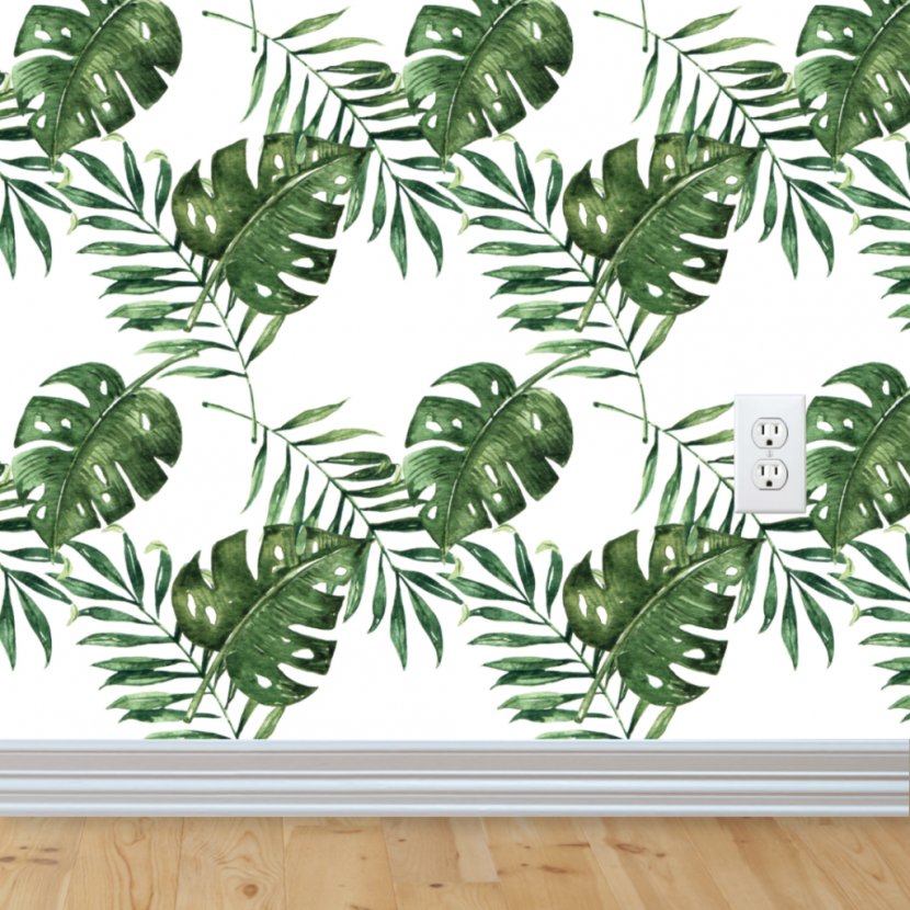 Palm-leaf Manuscript Interior Design Services Wall Decal Wallpaper - Mural - Tropical Leaves Transparent PNG