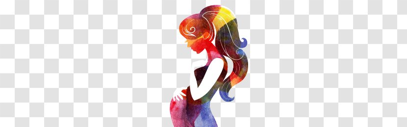 Mothers Day Pregnancy Illustration - Infant - Painted Pregnant Women Transparent PNG