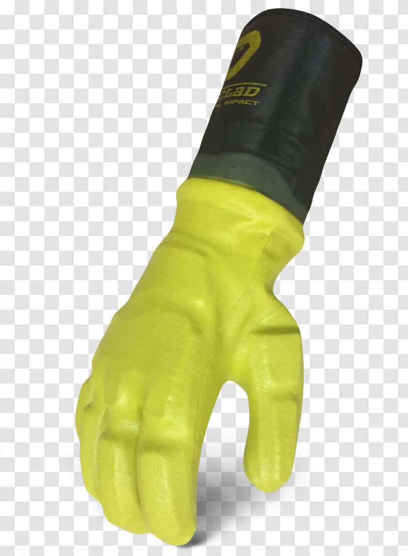 Glove Ironclad Performance Wear Cuff Gauntlet Clothing - Yellow - Mud Transparent PNG