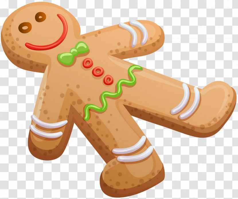 Christmas Cookie Gingerbread Man - Biscuit - Clip Art Image Transparent PNG
