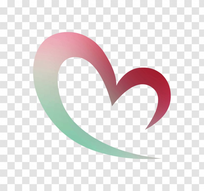 Logo Font Pink M Heart M-095 Transparent PNG