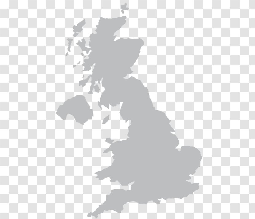 England Map - White - Certificate School Transparent PNG