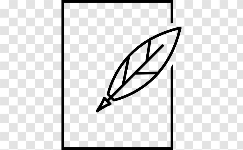Paper Pens Quill - Monochrome Photography - Feather Transparent PNG