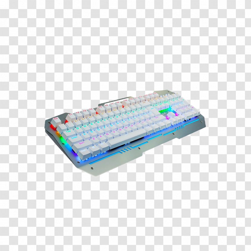 Computer Keyboard Backlight Mouse Gaming Keypad - Rgb Color Model - White Colorful Mechanical Free Pictures Transparent PNG