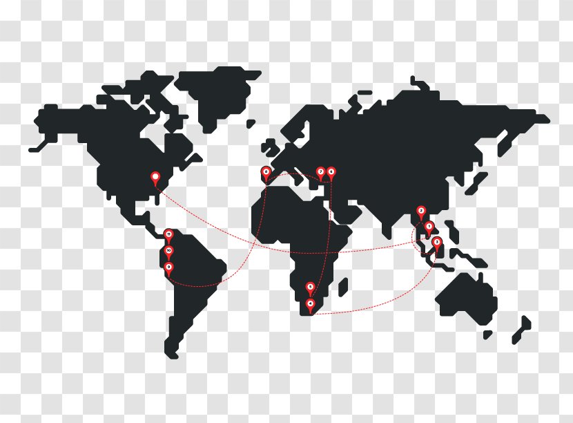 World Map Globe Vector Graphics - Atlas - October 2019 Transparent PNG