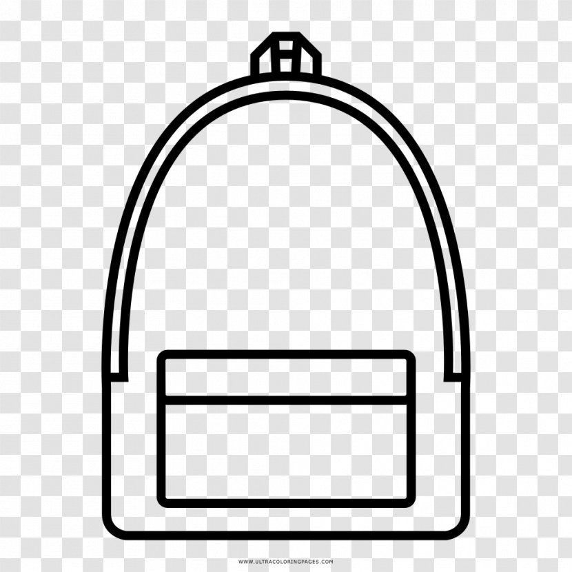 Coloring Book Line Art Drawing Backpack Black And White Transparent PNG