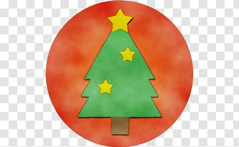 Christmas Tree Watercolor - Ornament - Interior Design Plate Transparent PNG