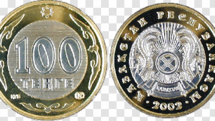 Coin Kazakhstani Tenge Currency Clock Watch - Nickel Transparent PNG