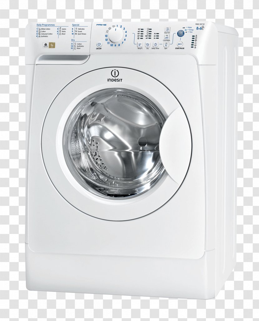 Washing Machines Indesit Co. Clothes Dryer Hotpoint - Machine - Refrigerator Transparent PNG