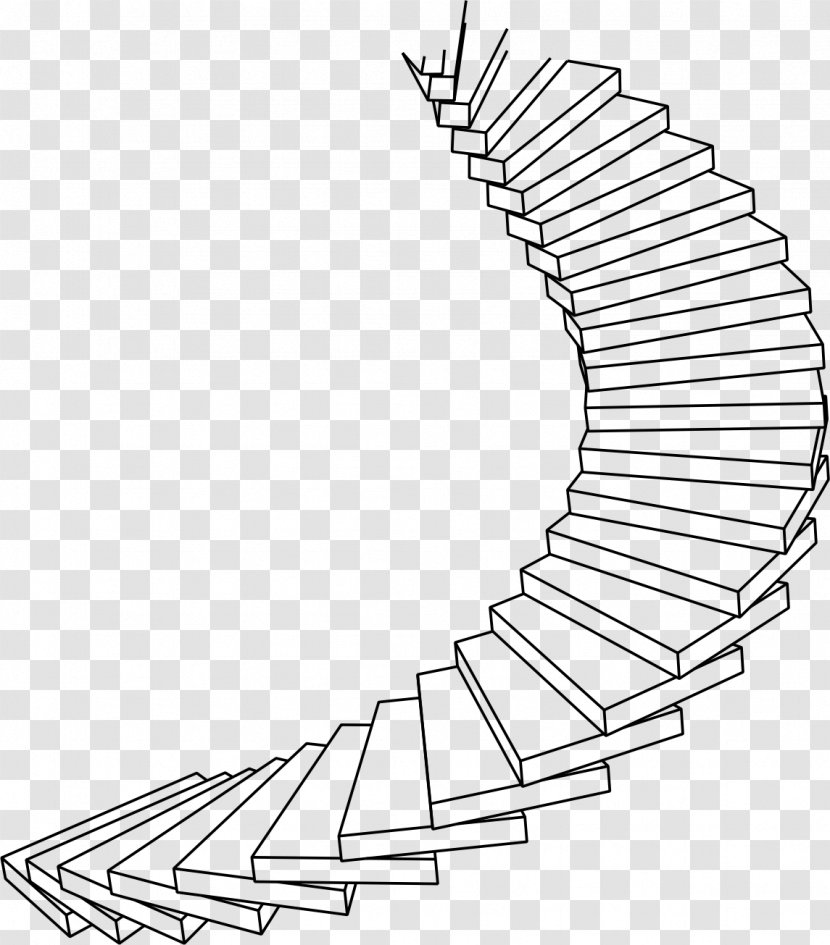 Clip Art Staircases Spiral Vector Graphics - Red Carpet Transparent PNG