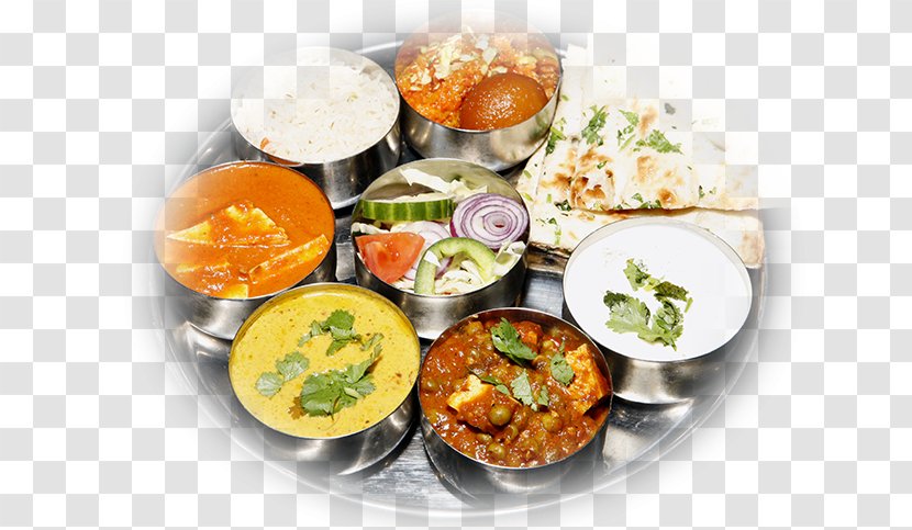Gujarati Cuisine Indian Vegetarian Thali Restaurant - Food - Buffet Catering Menu Transparent PNG