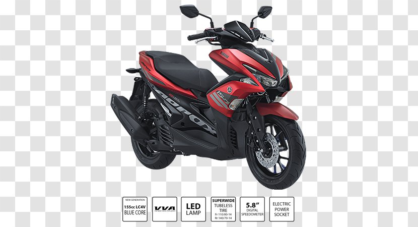 Yamaha Motor Company Scooter Aerox PT. Indonesia Manufacturing Motorcycle - Automotive Tire Transparent PNG