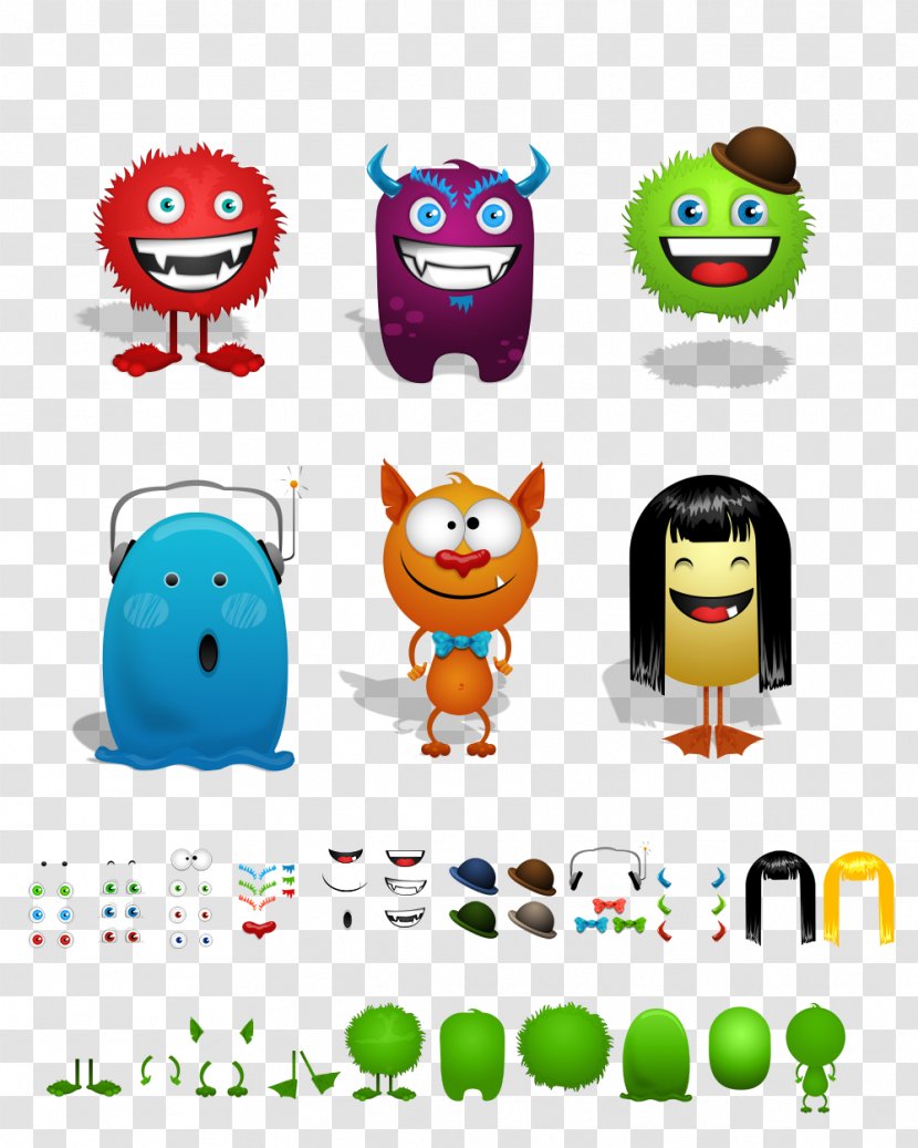 Boo Monster Character - Emoticon - Cartoon Hierarchical Pattern Transparent PNG
