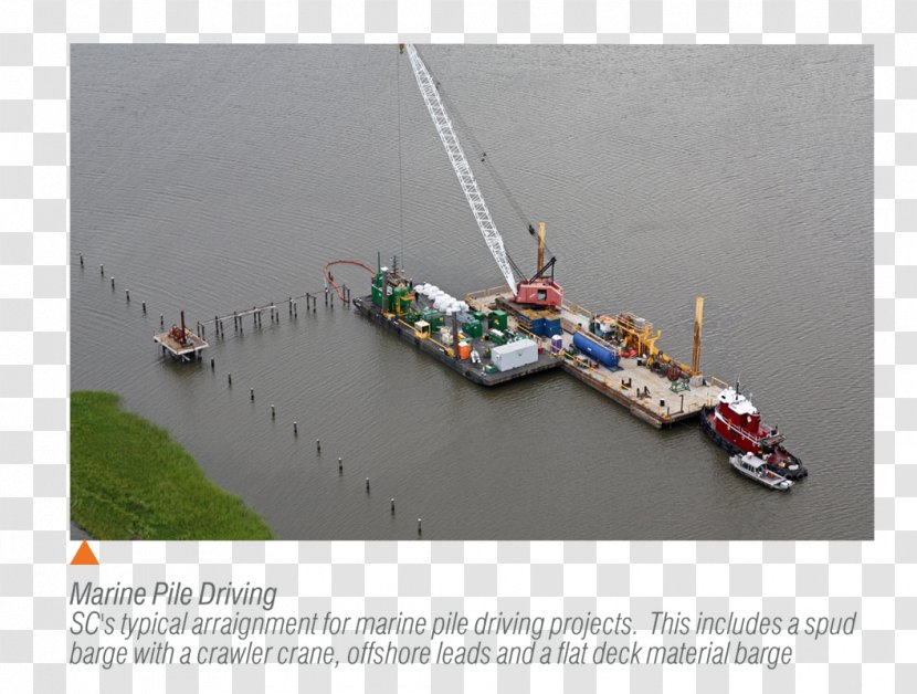 Pile Driver Deep Foundation Architectural Engineering Civil - Waterway - Boats Transparent PNG