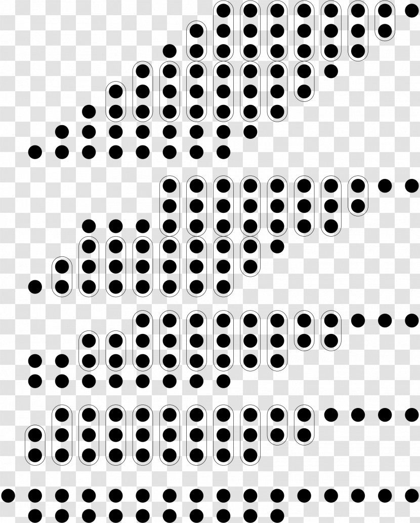 Wallace Tree Multiplication Binary Multiplier Bit Number - Reduction - Monochrome Transparent PNG