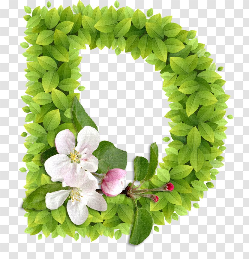 Lettering Floral Design Alphabet - Wreath - Word Transparent PNG