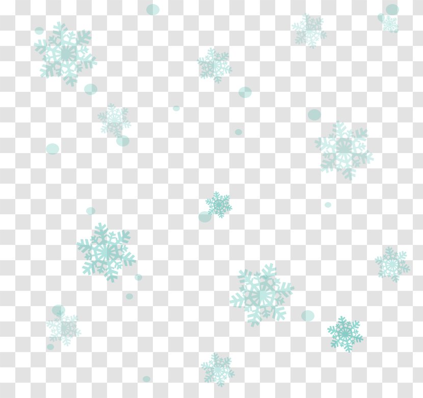 Desktop Wallpaper Snowflake Computer Pattern - Turquoise Transparent PNG
