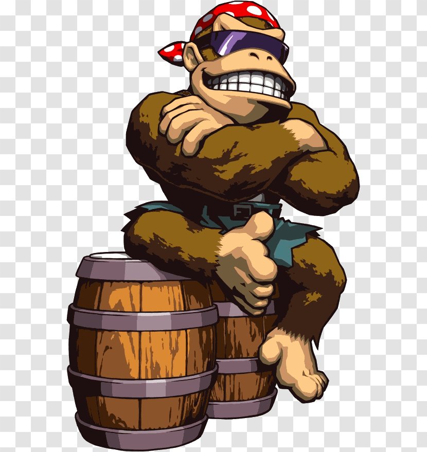 Donkey Kong Country Diddy Racing Mario Cranky - Funky Transparent PNG