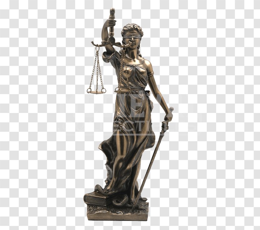 Lady Justice Statue Bronze Sculpture Transparent PNG