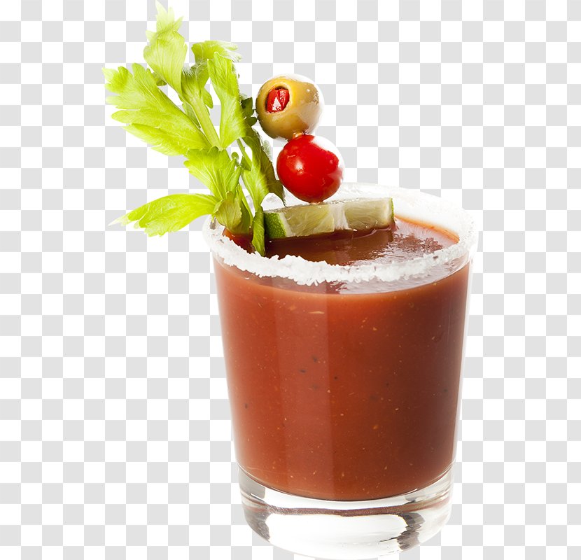 Bloody Mary Cocktail Garnish Sea Breeze Mai Tai - Hand Painted Fresh Spices Transparent PNG