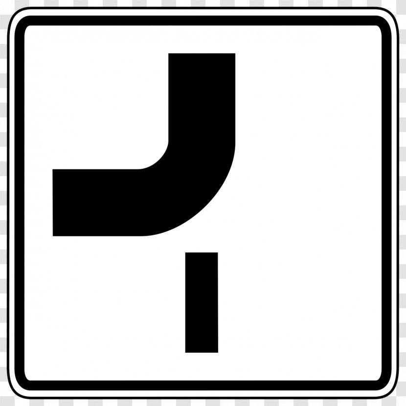 Traffic Sign Arrow Hak Utama Pada Persimpangan - Signs Transparent PNG