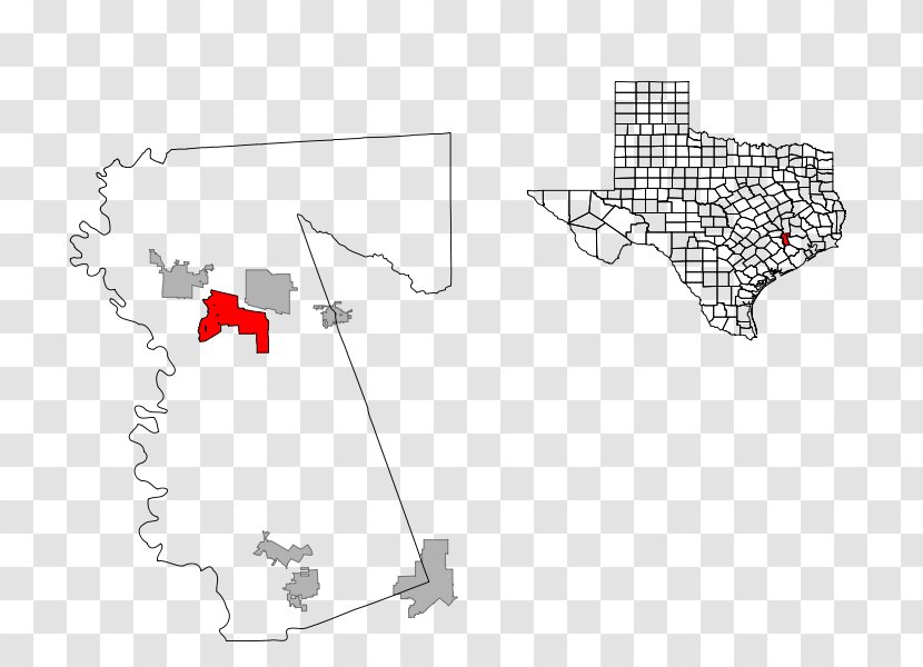 Prairie View Hemphill Texas State Highway OSR Orange Pineland - Map Transparent PNG