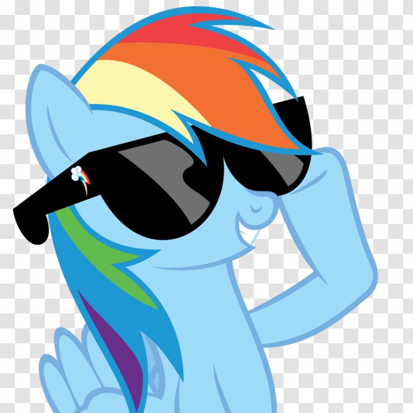 Rainbow Dash Rarity Pinkie Pie Pony Sunglasses - Silhouette Transparent PNG