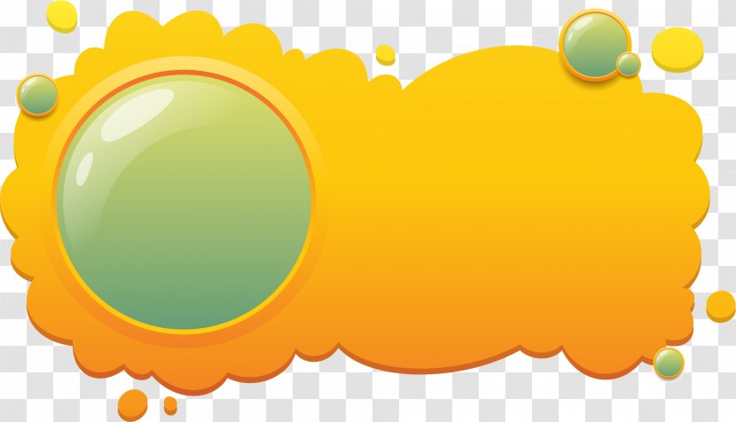 Orange Color - Green - Cartoon Circle Transparent PNG
