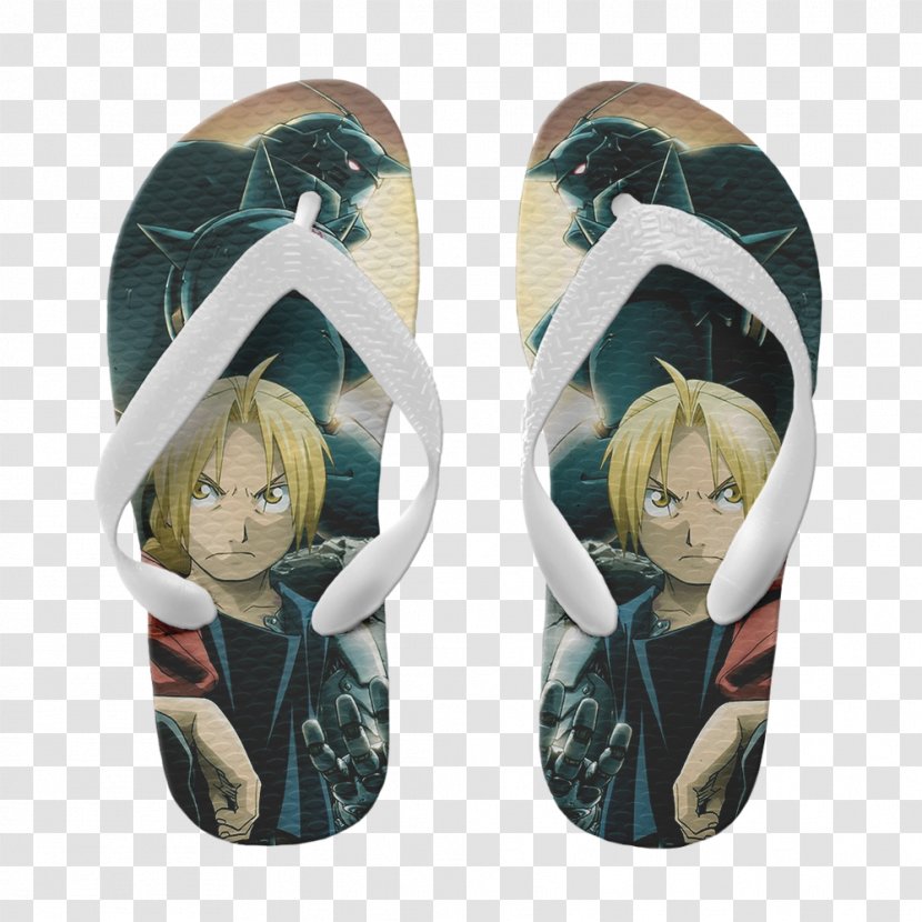 Flip-flops T-shirt Fullmetal Alchemist Monkey D. Luffy - Watercolor - Full-metal Transparent PNG