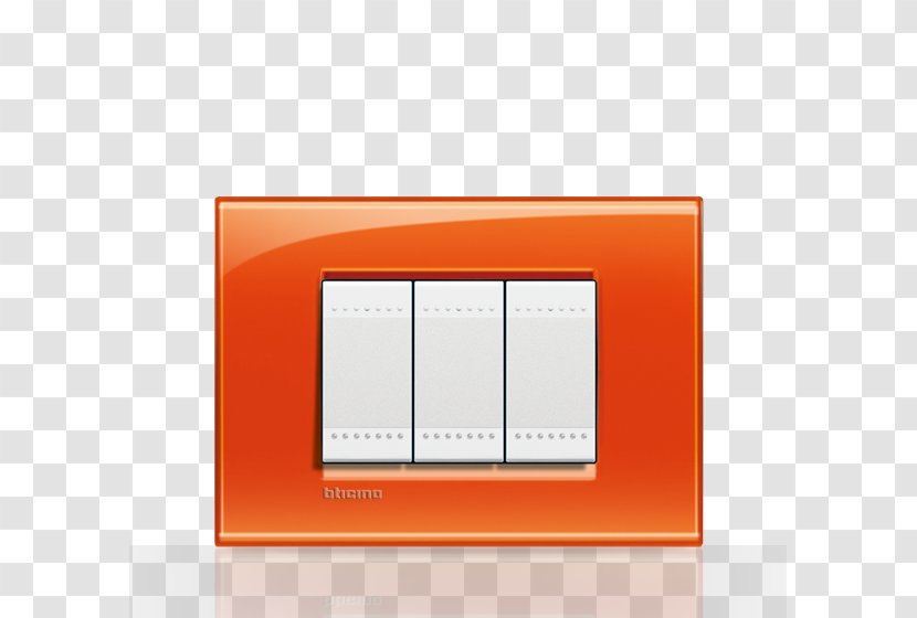 Orange Bticino Material Electrical Switches Light - Wall Transparent PNG