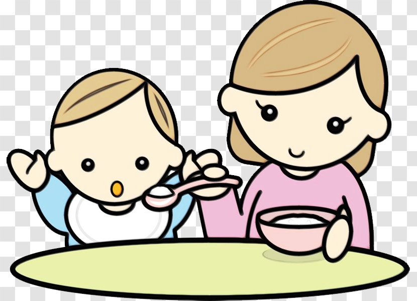 Kids Playing Cartoon - With - Tableware Play Transparent PNG