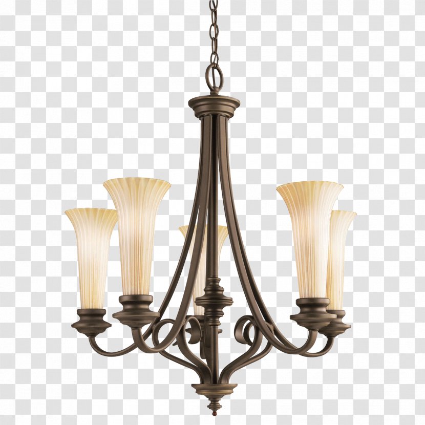 Lighting Chandelier Light Fixture Bronze - Kichler Transparent PNG