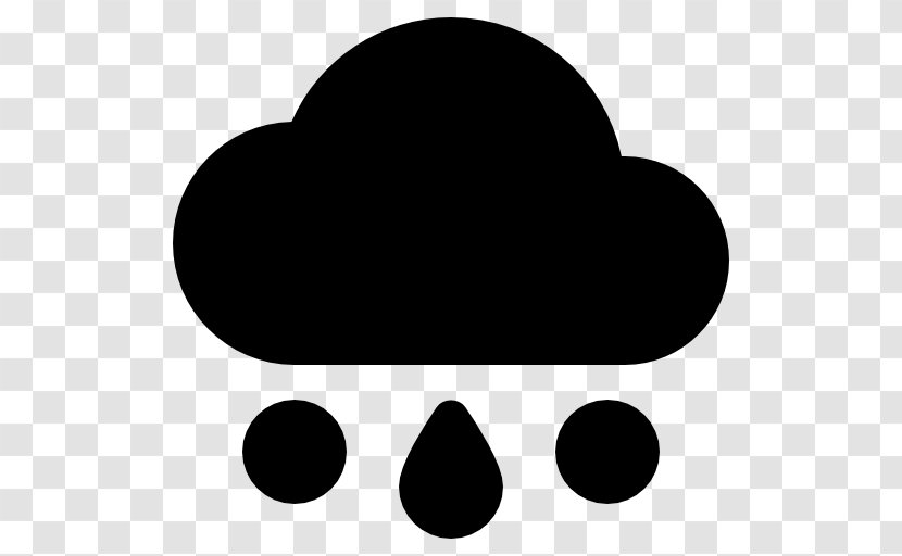 Dark Cloud Computing Storage Clip Art - Black And White - Rainy Icon Transparent PNG
