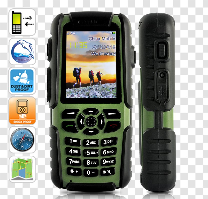 Telephone Walkie-talkie Rugged Computer Smartphone IPhone - Communication Device - Flashlight Call Phone Transparent PNG