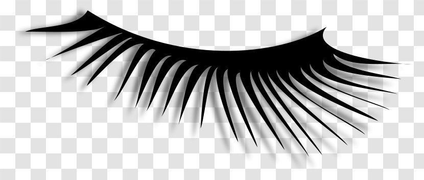 Eyelash Extensions Desktop Wallpaper Clip Art - Silhouette - Long Eyelashes Transparent PNG