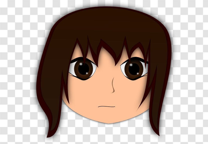 Brown Hair Black Face Eyebrow - Frame - Procrastination Transparent PNG