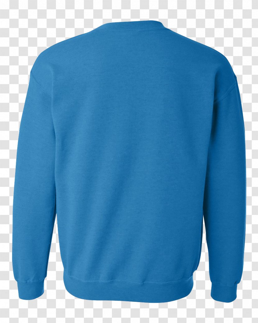 T-shirt Sleeve Blue Crew Neck Polar Fleece - Lining Transparent PNG