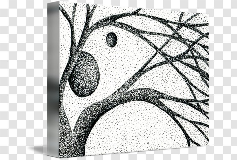 Pen Drawing Branch Ink - Landscape Material Transparent PNG